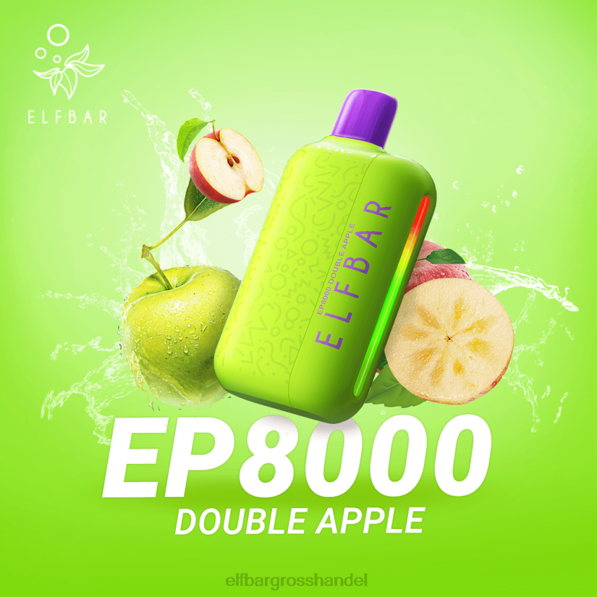 ELFBAR Deutschland Kontakt | ELFBAR Einweg-Vapor neue ep8000 Puffs Doppelapfel VRHLDB72