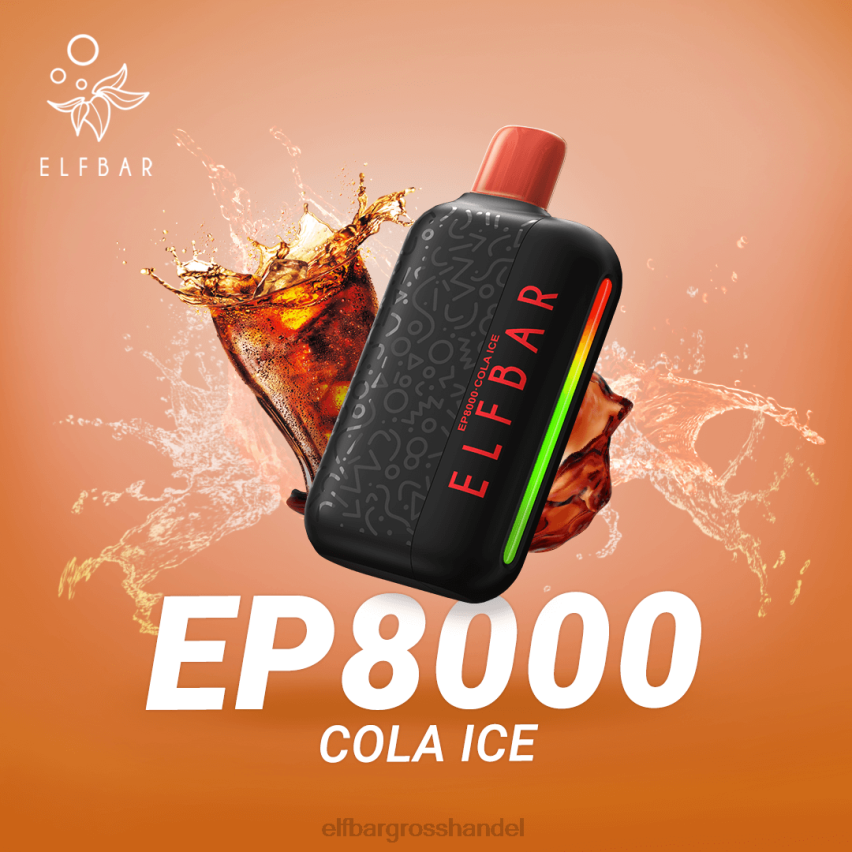 ELFBAR Elfa Pods Großhandel | ELFBAR Einweg-Vapor neue ep8000 Puffs Cola-Eis VRHLDB63