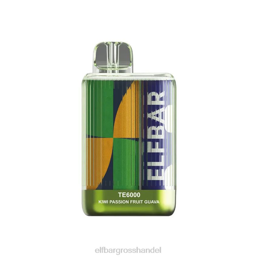 ELFBAR Elfa Pods Ohne Nikotin | ELFBAR Einweg-Vaporizer te6000 Züge Kiwi, Passionsfrucht, Guave VRHLDB84