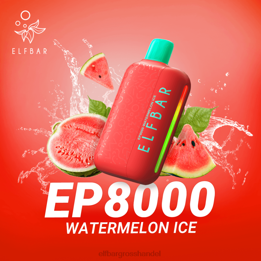 ELF BAR 600 Großhandelspreis | ELFBAR Einweg-Vapor neue ep8000 Puffs Wassermeloneneis VRHLDB62