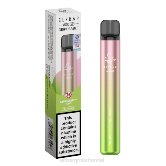 ELF BAR Elfa Großhandel | Elfbar 600v2 Einweg-Vaporizer – 20 mg 860Z3 Erdbeer-Kiwi