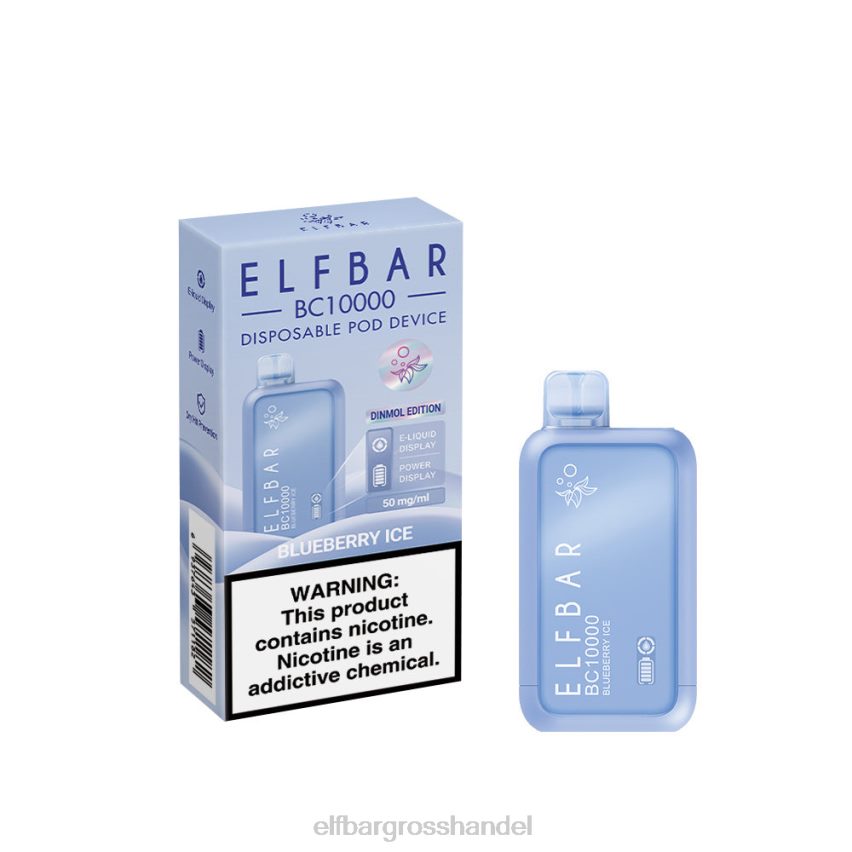 ELF BAR Elfa Pro | ELFBAR Einweg-Vaporizer, neu, BC10000, 10000 Züge Blaubeereis VRHLDB50