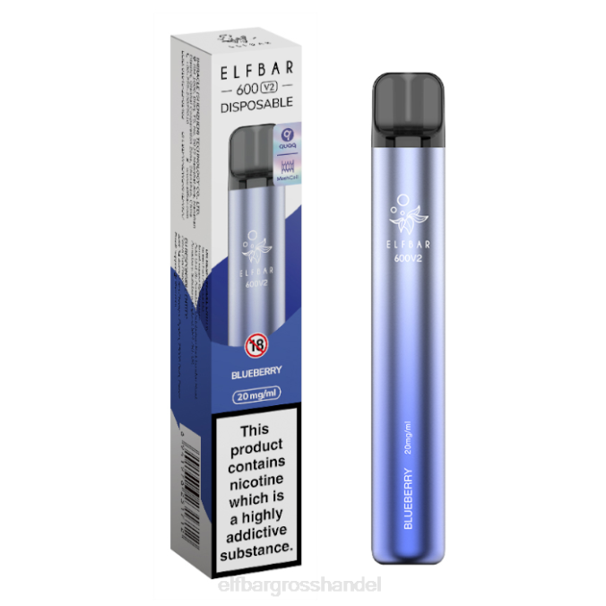 ELF BAR Großhandel | Elfbar 600v2 Einweg-Vaporizer – 20 mg 860Z1 Blaubeere